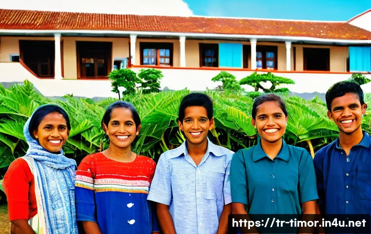 동티모르 시민권 신청 방법 - **Prompt:** A vibrant portrait of East Timorese resilience and cultural fusion. A group of people, r...